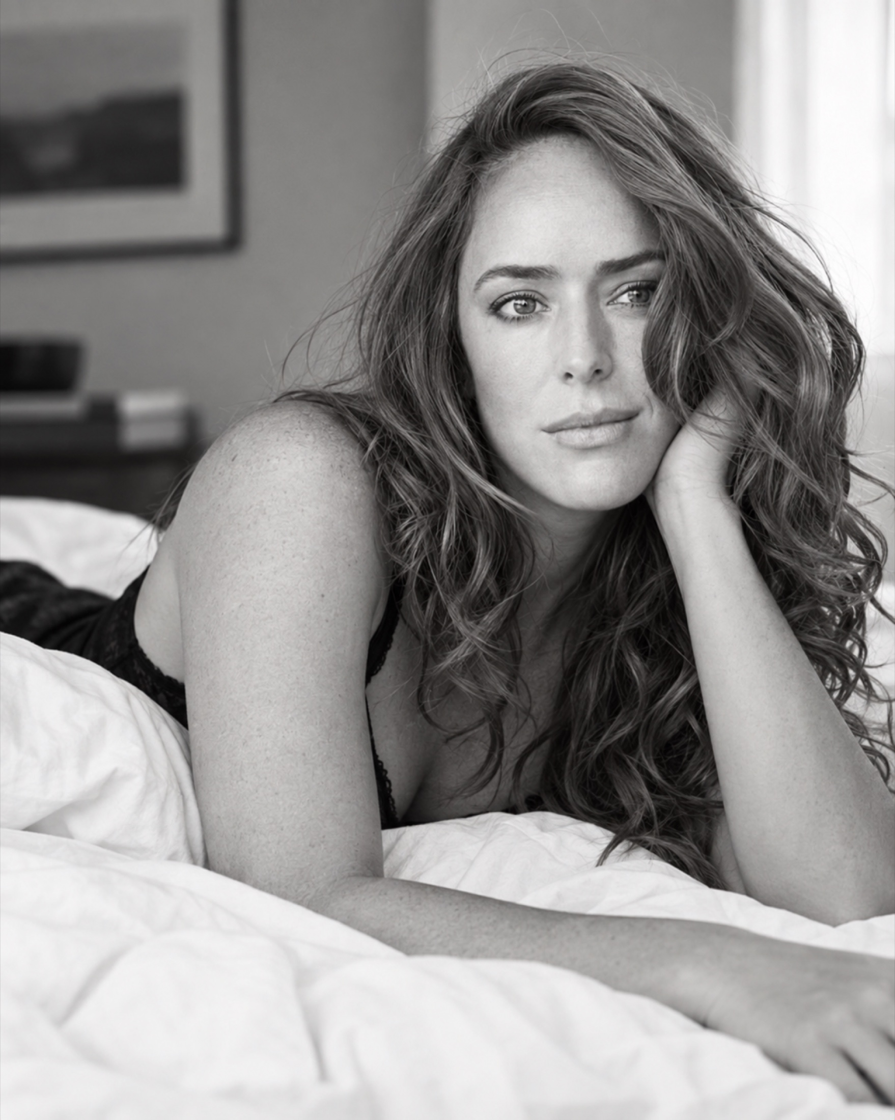 Mika Larraguibel black and white portrait